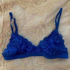Gilly Hicks Bralette- Lace Royal Blue